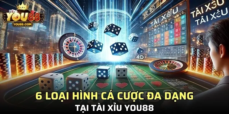 6 loại hình cá cược đa dạng tại tài xỉu YO88 