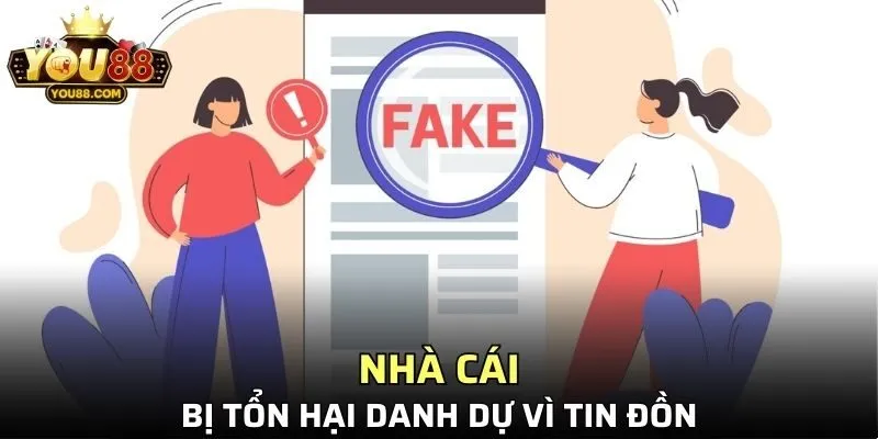 cổng game bị tổn hại danh dự vì tin đồn 